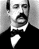 Portrait von Alexander Porfirjewitsch Borodin als 1-Bit-Bild