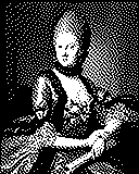 Portrait von Anna Amalia von Braunschweig-Wolfenbüttel als 1-Bit-Bild