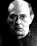 Portrait von Arnold Schönberg als 1-Bit-Bild