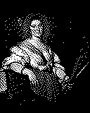 Portrait von Barbara Strozzi als 1-Bit-Bild