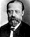 Portrait von Bedřich Smetana als 1-Bit-Bild