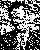 Portrait von Benjamin Britten als 1-Bit-Bild