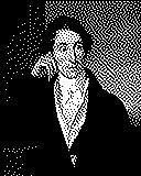 Portrait von Carl Maria von Weber als 1-Bit-Bild