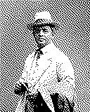 Portrait von Carl Nielsen als 1-Bit-Bild