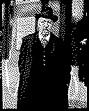 Portrait von Charles-Marie Widor als 1-Bit-Bild