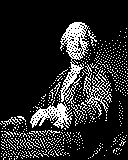 Portrait von Christoph Willibald Gluck als 1-Bit-Bild