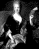 Portrait von Élisabeth Jacquet de La Guerre als 1-Bit-Bild