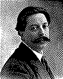 Portrait von Enrique Granados als 1-Bit-Bild