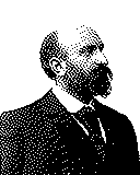 Portrait von Ernest Chausson als 1-Bit-Bild