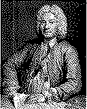 Portrait von François Couperin als 1-Bit-Bild