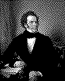 Portrait von Franz Schubert als 1-Bit-Bild