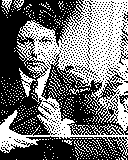 Portrait von Georges Enescou als 1-Bit-Bild