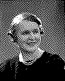 Portrait von Germaine Tailleferre als 1-Bit-Bild
