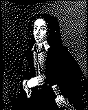 Portrait von Giovanni Battista Pergolesi als 1-Bit-Bild