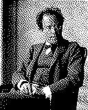 Portrait von Gustav Mahler als 1-Bit-Bild