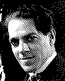 Portrait von Heitor Villa-Lobos als 1-Bit-Bild