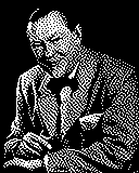 Portrait von Howard Hanson als 1-Bit-Bild