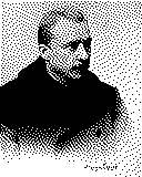 Portrait von Hugo Wolf als 1-Bit-Bild
