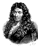 Portrait von Jean-Baptiste Lully als 1-Bit-Bild