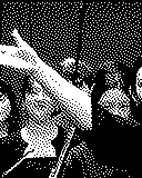 Portrait von John Corigliano als 1-Bit-Bild