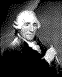 Portrait von Joseph Haydn als 1-Bit-Bild