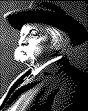 Portrait von Karl Goldmark als 1-Bit-Bild