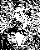 Portrait von Léo Delibes als 1-Bit-Bild