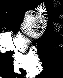 Portrait von Lili Boulanger als 1-Bit-Bild