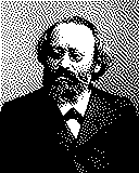 Portrait von Max Bruch als 1-Bit-Bild