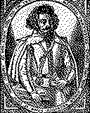 Portrait von Michael Praetorius als 1-Bit-Bild
