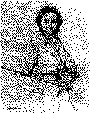 Portrait von Niccolò Paganini als 1-Bit-Bild