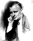 Portrait von Paul Hindemith als 1-Bit-Bild