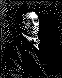 Portrait von Pietro Mascagni als 1-Bit-Bild
