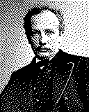 Portrait von Richard Strauss als 1-Bit-Bild