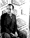 Portrait von Samuel Barber als 1-Bit-Bild