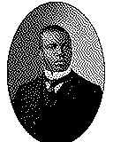Portrait von Scott Joplin als 1-Bit-Bild