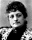 Portrait von Teresa Carreño als 1-Bit-Bild