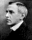 Portrait von Wilhelm Stenhammar als 1-Bit-Bild